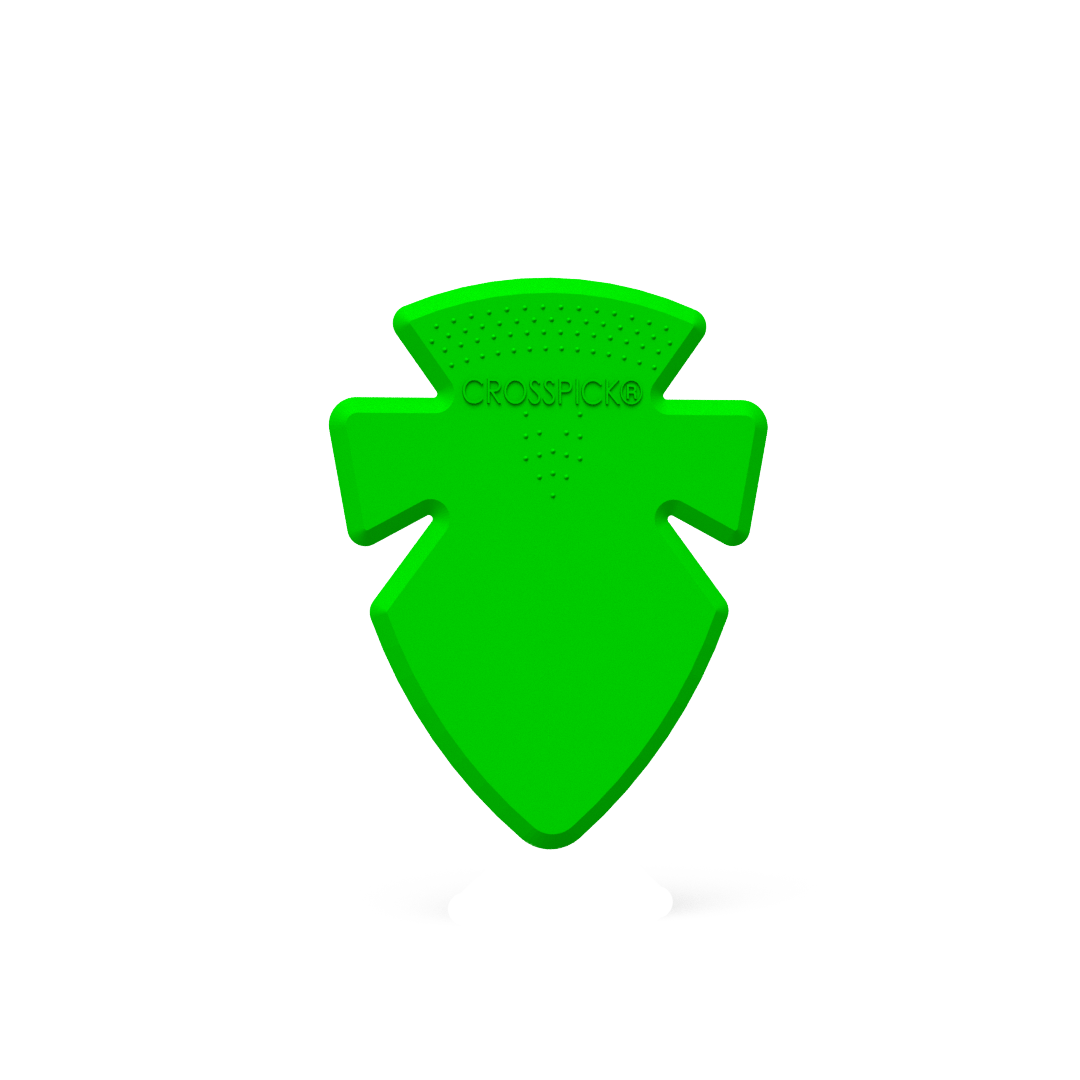 Plettro Wings verde Nylon premium 1mm suono caldo per chitarra acustica